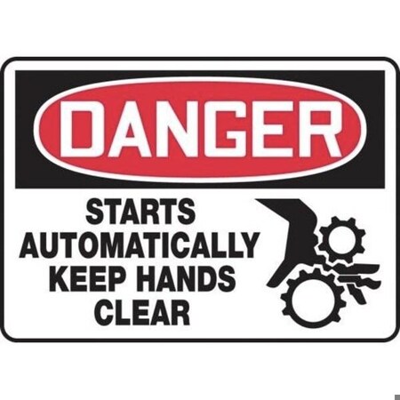 Accuform OSHA DANGER SAFETY SIGN  STARTS MEQM173XP MEQM173XP